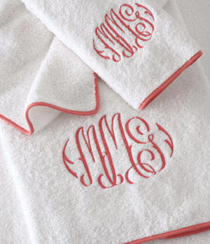 Luxury Embroidered Monogrammed Bath Towels