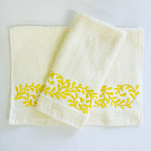 Sale- Pair of Molisa Embroidered Guest Towels