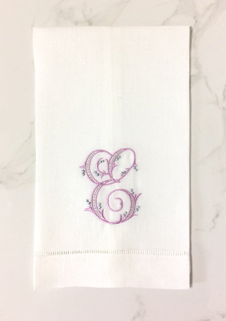 Object of the Day – Monogrammed Linen Hand Towels