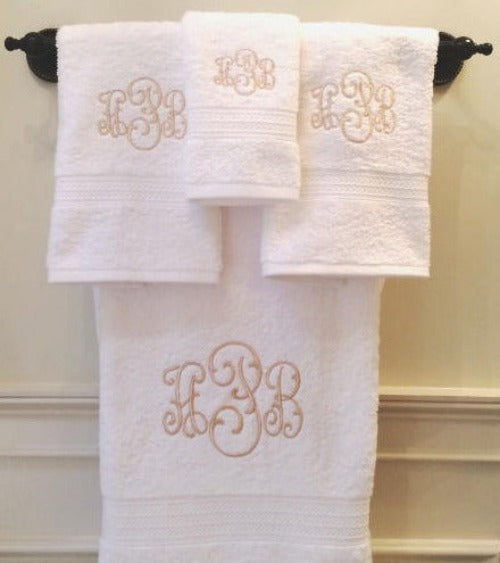 28-inch x 48-inch Monogrammed Perfect Kid-size Bath Towel